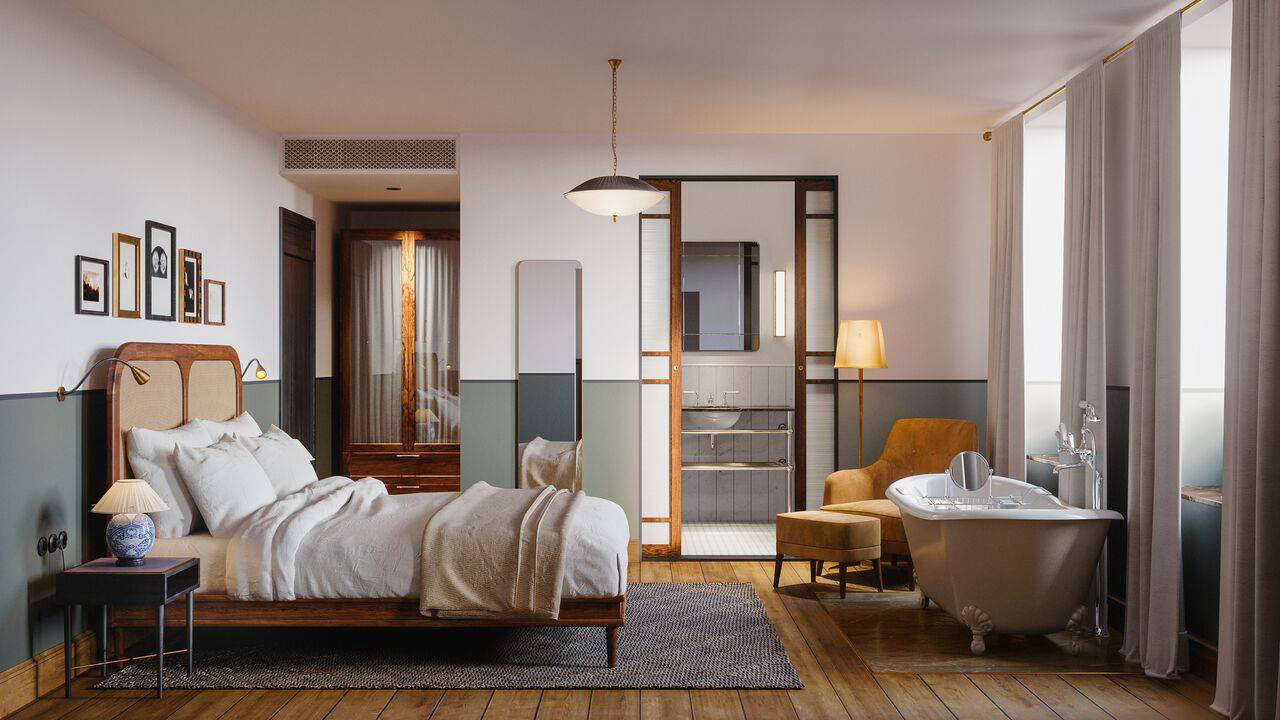 Steal This Look Midcentury Modern Luxe Guest Room At Hotel Sanders In Copenhagen Remodelista
