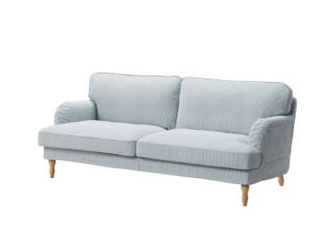 ikea stocksund sofa light blue  