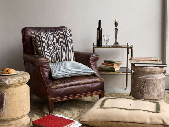 leather club armchairs howe  