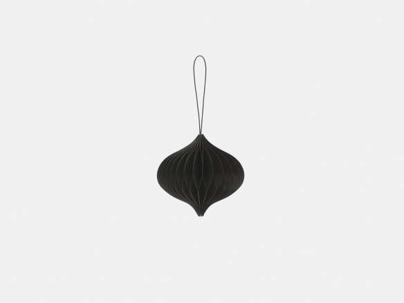 nordstjerne black paper ‘onion’ ornament 8