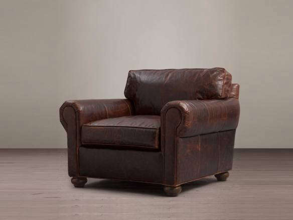 Acton Tufted Club Chair Saddle Leather portrait 41