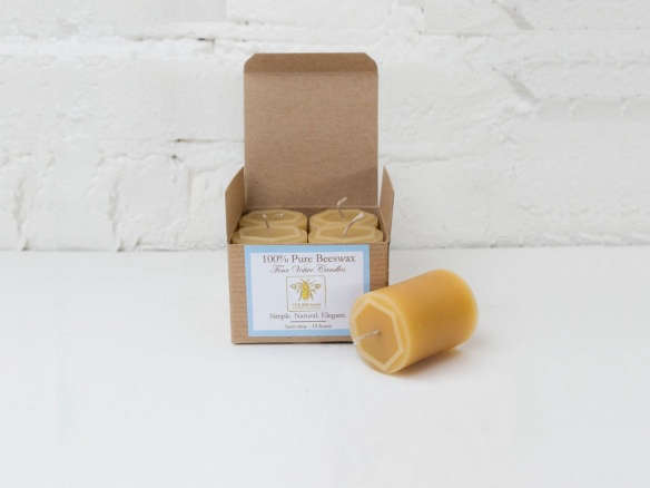 the bee man pure beeswax votive candles  