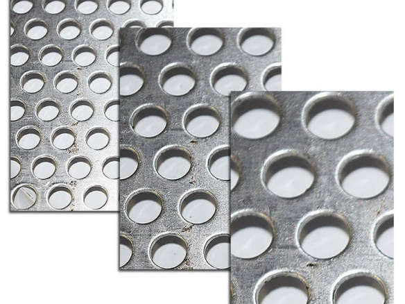 aluminum perforated collage  