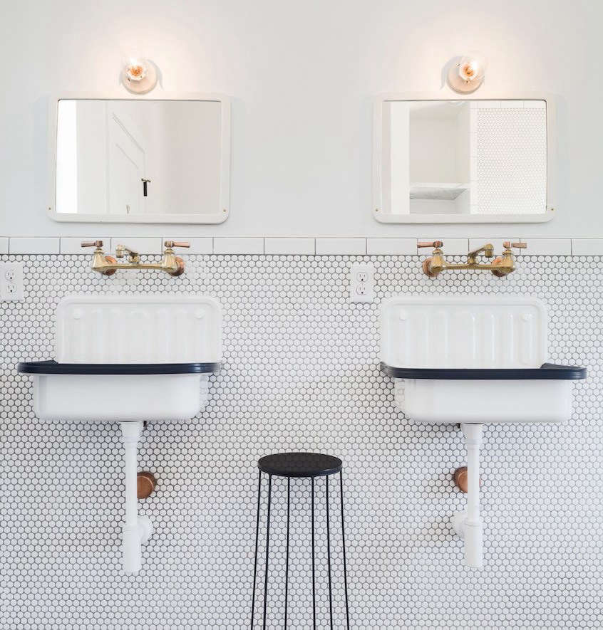 Remodeling 101 In Praise Of Wall Mounted Faucets Remodelista - Bathroom Vessel Sink Wash Tub San Antonio Texas