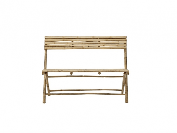 folding bamboo bench mandisa elementi home  