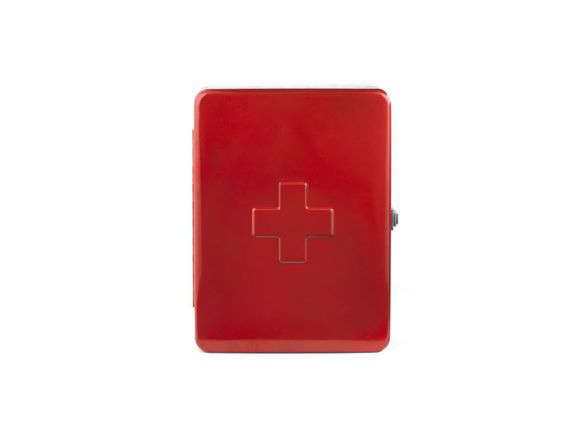 kikkerland first aid box red  