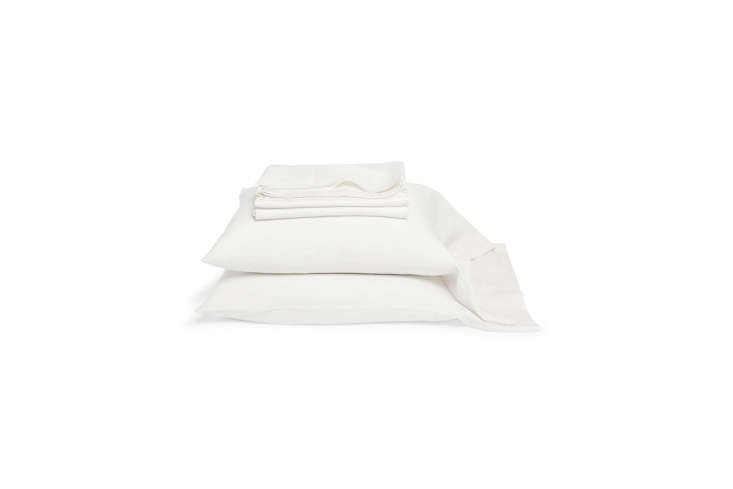 The Libeco Heritage White Linen Sheets and Pillowcases start at \$\10\1.