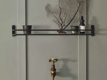 rowen and wren bilton bathroom shelf blackened bronze  