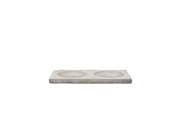unscented company double concrete dish tray  