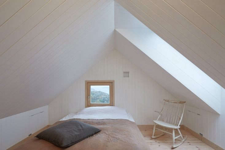 a soothing bedroom in a vacation house in vega, norway, designed by kolman boye 20