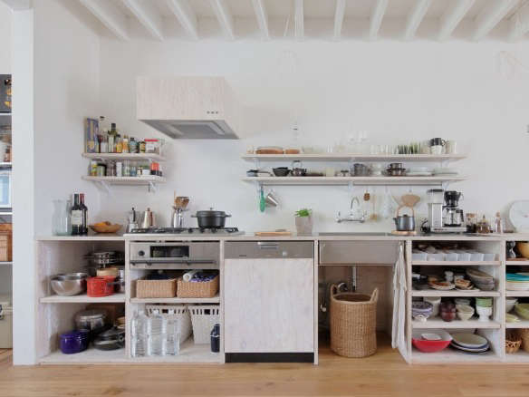 Kitchen of the Week An Architects Colorful Modern Cottage Kitchen in a London Highrise portrait 18
