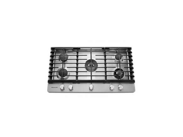 kitchenaid 36 in. stainless steel 5 burner gas cooktop – kcgs956ess 8