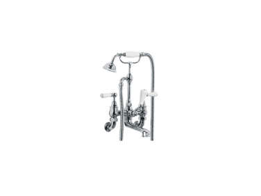 lefroy brooks classic wall mounted tub filler with handshower  