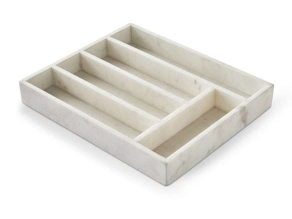 marble flatware tray williams sonoma  