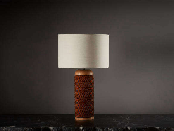 aimee betts ricasso barrel table lamp  