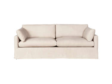 cisco brothers louis linen slip cover sofa  