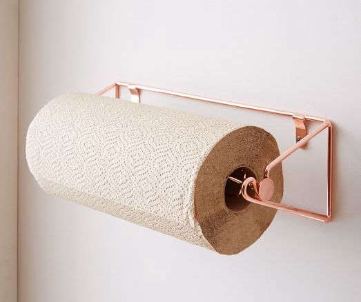 Copper Wire Kitchen Paper Towel Rack