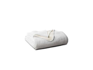 coyuchi cozy cotton organic blanket white  