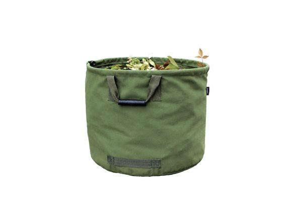 Bag ACKEIVTO Garden Lawn Leaf Yard Waste Bag Clean Up Tarp Container Tote Gardening Trash Reusable Heavy Duty Military Canvas Fabric 