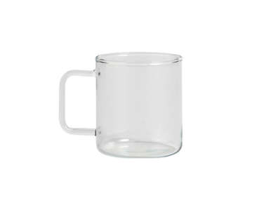 hay clear glass teacup  