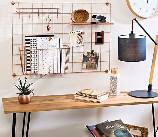 honey can do copper grid wall kit 8