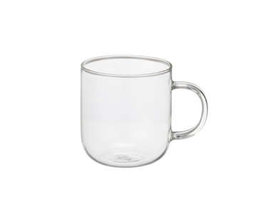 muji clear glass teacup  