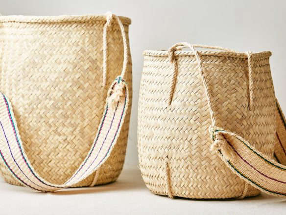 oaxacan palm basket with strap 8