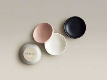 pink black gray dip dishes year day ceramics  
