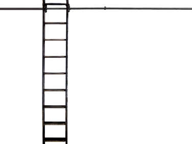 putnam steel rolling ladder  