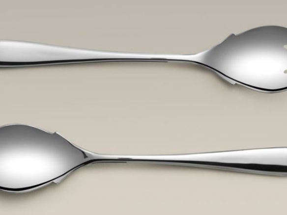 year & day ceramics’s serving fork & spoon 8
