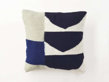 soukra blue pattern throw pillow  
