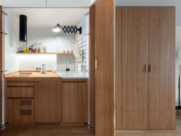 studio bazi moscow apartment kitchen open  