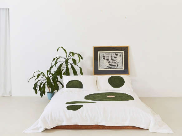 the vallentine project duvet cover olive runes  