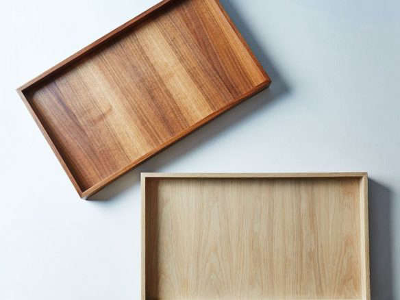 handmade wood & brass tray 8