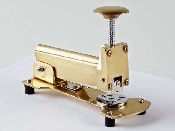 Wmscoink brass stapler  