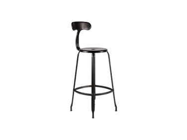 nicolle bar stool with back black  