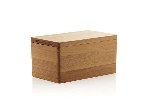 carter wood bread box crate and barrel  