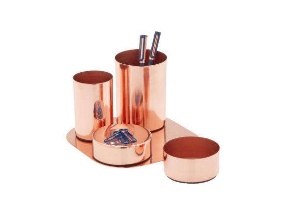 copper magnetic desk set container store  