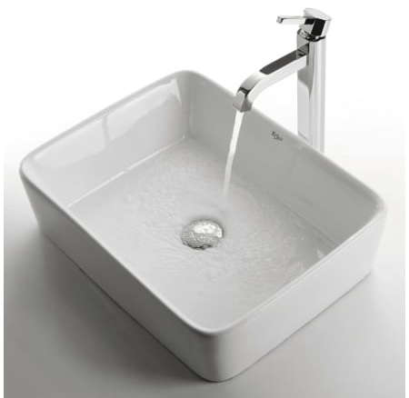 kraus chrome bathroom combo – ceramic vessel bathroom sink with vessel fa 8