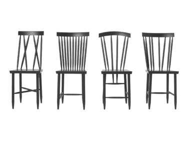 lina nordqvist design house family chairs black  