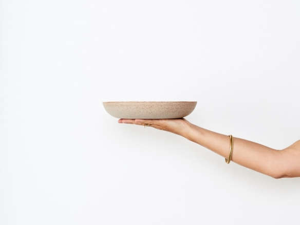 stoneware + porcelain pasta bowl 8