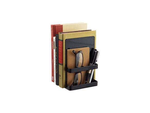 yamazaki black tower bookends container store  