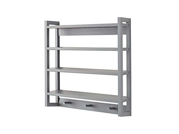 crate and barrel beaumont grey wall rack  