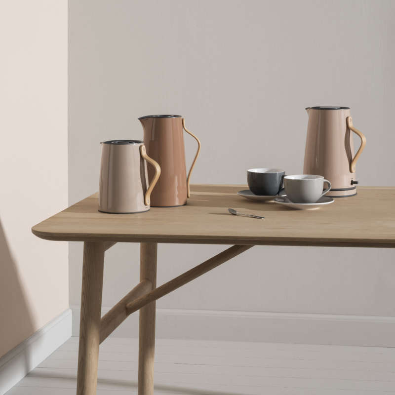 emma collection stelton electric kettle and vacuum jugs terracotta and nude 1  
