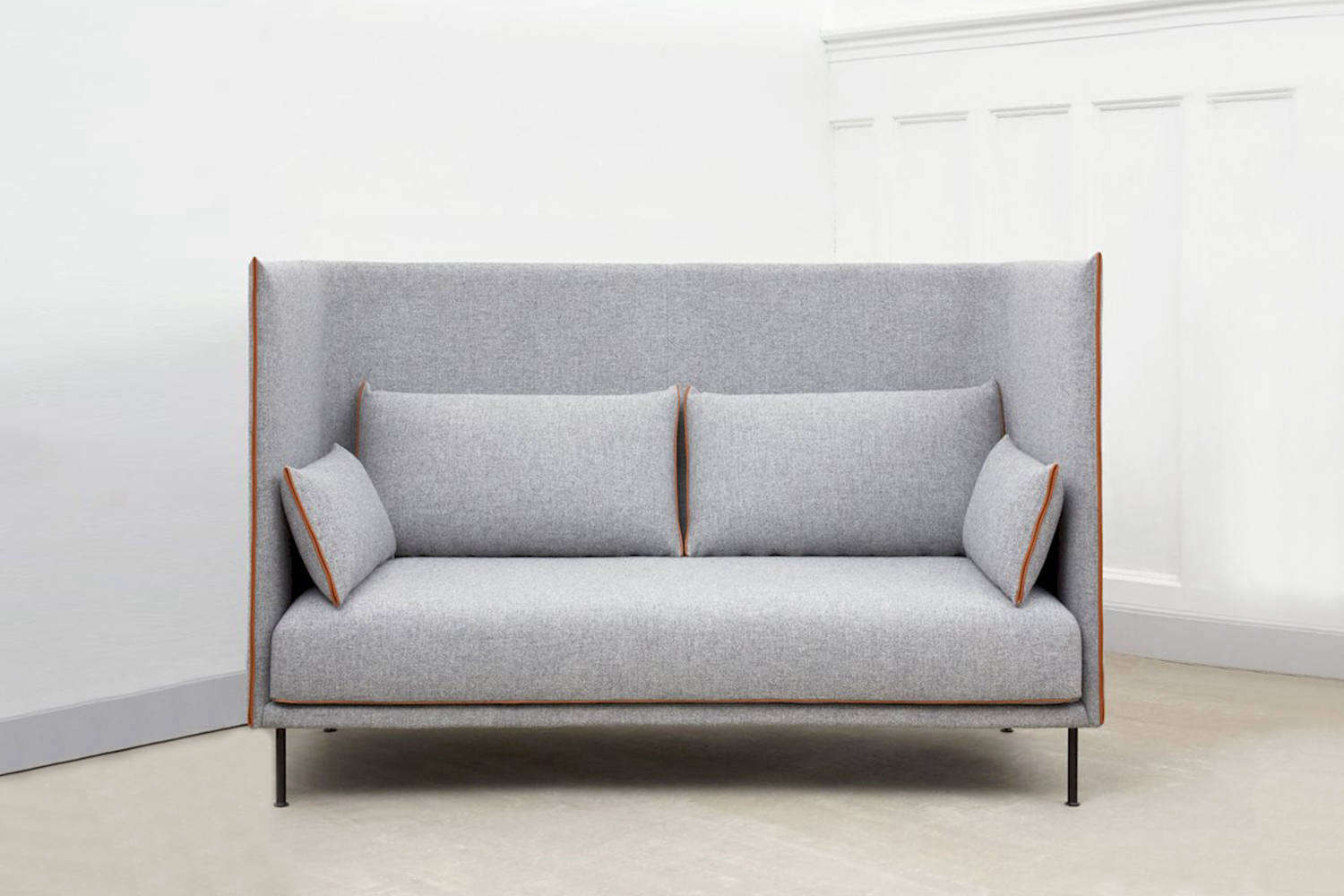 violet arc ebb tide Silhouette 2 Seater Sofa High Backed