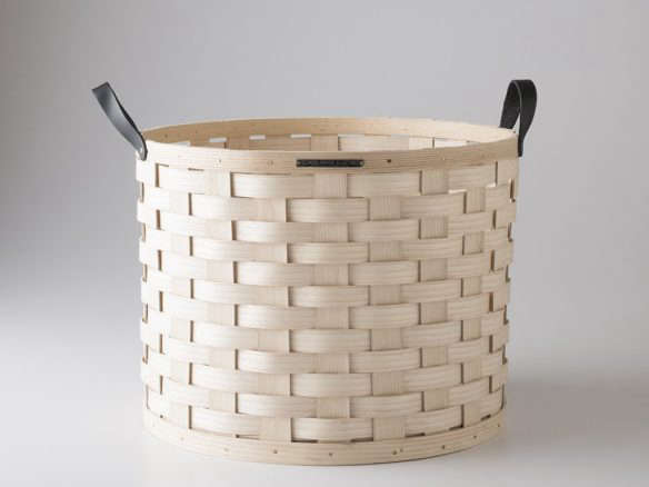 white ash round basket 8