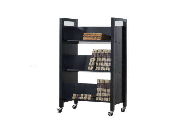 acme furniture bookshelf cart black  