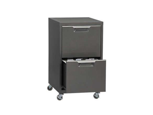 cb2 tps carbon 2 drawer filing cabinet  