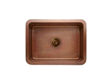 devol copper single sink  