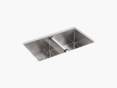 kohler strive under mount stainless steel sink  